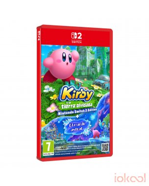 Carátula 3D de Juego SWITCH 2 - Kirby y la Tierra Olvidada (Nintendo Switch 2 Edition)