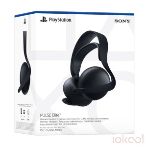 Embalaje 3D de SONY Auriculares Inalámbricos + Funda PULSE ELITE Midnight Black Oficial PS5
