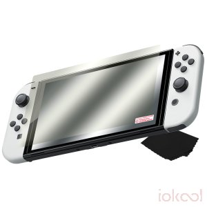 Imagen de Producto de BLACKFIRE Set Protector Cristal Templado 9H ANTI-BLUELIGHT para SWITCH OLED