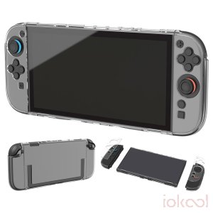 Imagen de Producto de BLACKFIRE Carcasa Rígida Crystal Transparente 3 Piezas para SWITCH 2