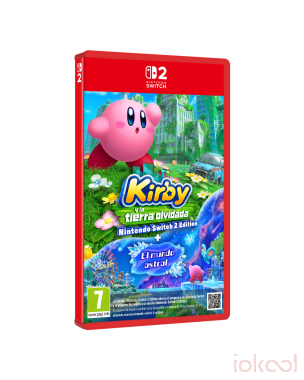Carátula 3D de Juego SWITCH 2 - Kirby y la Tierra Olvidada (Nintendo Switch 2 Edition)