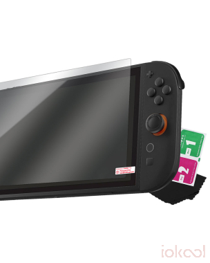 Imagen de Producto de BLACKFIRE Set Protector Cristal Templado 9H + Kit Limpieza para SWITCH 2