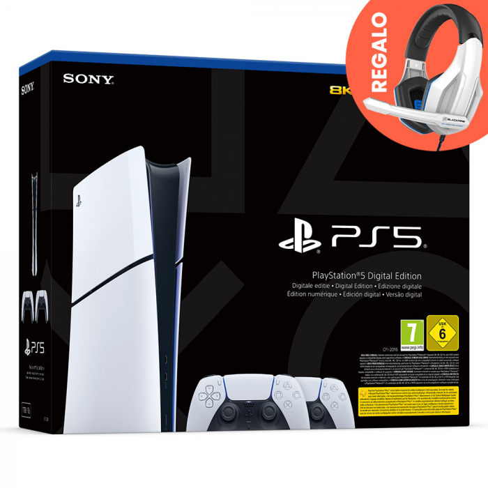 Consola Playstation 5 + 2 Dualsense + 6 Juegos + Accesorios