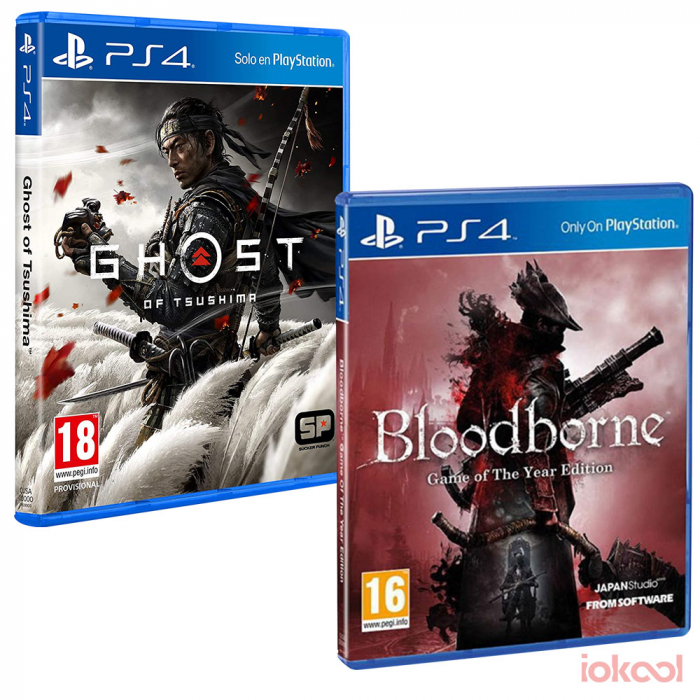 Pack 2 Juegos PS4 - Ghost of Tsushima + Bloodborne GOTY