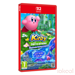 Carátula 3D de Juego SWITCH 2 - Kirby y la Tierra Olvidada (Nintendo Switch 2 Edition)