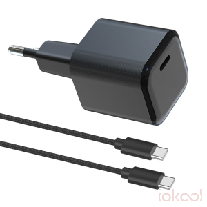 Imagen de Producto de BLACKFIRE Adaptador Cargador AC de Viaje USB-C 30W GaN para SWITCH 2