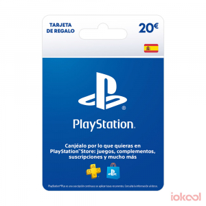 Tarjeta Prepago Recarga PlayStation Store PSN de 20 Euros