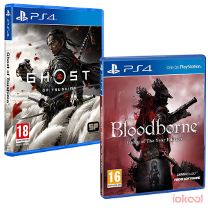 Pack 2 Juegos PS4 - Ghost of Tsushima + Bloodborne GOTY