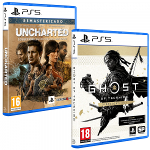 Pack 2 Juegos PS5 - Uncharted Colección + Ghost of Tsushima (Director's Cut)