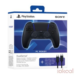 Imagen Embalaje 3D de SONY Mando DualSense MIDNIGHT BLACK + Cable PC-READY Oficial PS5/PC/MAC/MOVIL