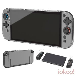 Imagen de Producto de BLACKFIRE Carcasa R&iacute;gida Crystal Transparente 3 Piezas para SWITCH 2