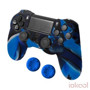 Imagen de Producto de BLACKFIRE Gamer Kit Funda + 2 Grips Silicona para mando DualShock4 de PS4