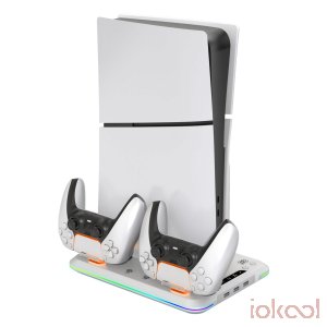 Imagen de Producto de BLACKFIRE Base Multifunci&oacute;n y Carga Mandos RGB LED para PS5 SLIM