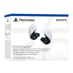 SONY Auriculares de Botón + Estuche Cargador + Funda PULSE EXPLORE (V2) Oficial PS5