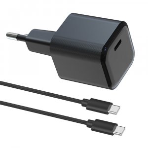 BLACKFIRE Adaptador Cargador AC de Viaje USB-C 30W GaN para SWITCH 2