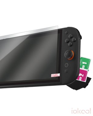 Imagen de Producto de BLACKFIRE Set Protector Cristal Templado 9H + Kit Limpieza para SWITCH 2