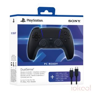 Imagen Embalaje 3D de SONY Mando DualSense MIDNIGHT BLACK + Cable PC-READY Oficial PS5/PC/MAC/MOVIL