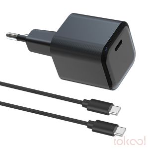Imagen de Producto de BLACKFIRE Adaptador Cargador AC de Viaje USB-C 30W GaN para SWITCH 2