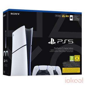Imagen de Embalaje 3D de SONY Consola PS5 DIGITAL 825Gb (CFI-2116 Slim Chasis E) + 2 Mandos DualSense