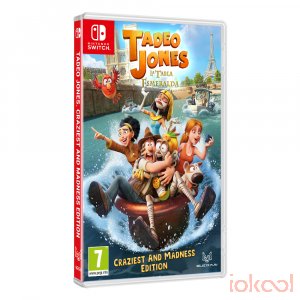 Carátula 3D de Juego SWITCH - Tadeo Jones 3 La Tabla Esmeralda (Craziest and Madness Edition)