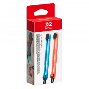 NINTENDO Pack 2 Correas para Joy-Con 2 (Azul y Rojo) Oficial SWITCH 2